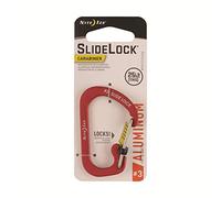 Nite Ize Mousqueton coulissant unisexe en aluminium, rouge, taille 3