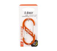 Nite Ize Mousqueton double en aluminium S-Biner unisexe, orange, taille 3