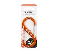 Nite Ize Mousqueton double en aluminium S-Biner unisexe, orange, taille 4