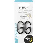 NITE Ize Mousqueton pour clé NI-GS1-01-2R6 noir 2 pc(s)
