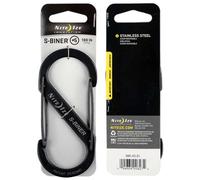 Nite Ize Mousqueton S-Biner en acier inoxydable Taille 5 – Noir