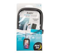 Nite Ize Runoff Étui de téléphone étanche avec Fermeture éclair TRU, Porte-Cartes et Cordon, Coque étanche IP67 pour iPhone/Galaxy/Pixel jusqu'à 16,8 cm de Haut, Tient dans Les Poches, Anthracite