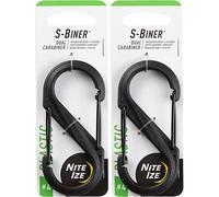Nite Ize S-Biner Lot de 2 mousquetons tactiques en plastique Noir