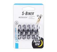 Nite Ize S-Biner MicroLock Lot de 5 boîtes en Acier Inoxydable Noir