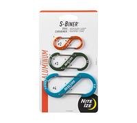 Mousqueton S-Biner Aluminum Dual Carabiner Combo - 3 pcs. Nite Ize