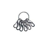 NITE Ize Schlüsselring avec Karabiner KeyRing 6 S-Biner argent 1 St.