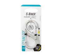Nite Ize Mousqueton S-Biner SlideLock Taille 3 Acier inoxydable