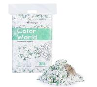 Niteangel Aspen Literie pour hamster nain syrien, gerbille, souris, rat, lapin, cochon d'Inde, chinchilla, hérisson ou autres petits animaux de compagnie (36 L, blanc et vert)