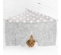 Niteangel Fleece Forest Corner Curtain Hideout Fun Hiding Spot for Ferrets Chinchillas Hedgehogs Dwarf Rabbits Guinea Pigs Syrian Hamster Rats