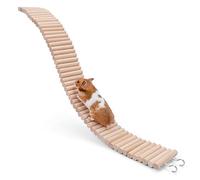 Niteangel Jouet Pont Suspendu pour Hamster - Longue échelle d'escalade pour Hamster Nain syrien, Souris, gerbilles et Autres Petits Animaux (65 X 7.5 CM)