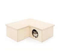 Niteangel Maison dédale à Plusieurs Chambres pour Hamsters - Cachettes à Plusieurs pièces et Jouets d'exploration de Tunnels pour Hamsters, gerbilles et Souris (3-Pièces Petite)