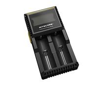 Nitecore 2 Accus Chargeur Noir