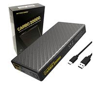 NiteCore Carbo 20000 Chargeur d'alimentation léger 20 000 mAh avec câble de Charge Eco-Sensa Type C