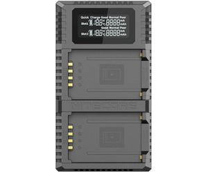 NITECORE Chargeur Double FX2 Pro pour Fuji NP-T125
