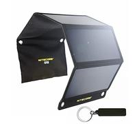 NITECORE Chargeur solaire pliable FSP30 30 W, PD 18 W USB-C, charge rapide, 3 ports USB, 4 panneaux pour camping en plein air, randonnée, compatible avec téléphone et tablette