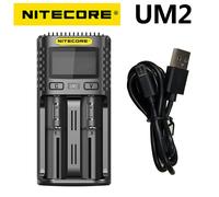 NITECORE-Chargeur USB UM2 Touristes-SlOT QC Intelligent LYuitry Global Insurance articulation ion AA 18650 20700 26500 26650 - Type UM2 with USB