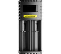 NiteCore CI2 Chargeur de piles rondes Li-ion, NiMH, NiCd 10440, 14500, 14650, 16500, 16340, 16650, 17350, 17500, 17650, 17670, 18350, 18490, 18500, 18650,