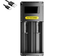 Nitecore Chargeur Ci2 USB‑C pour piles rondes Li‑ion, NiMH, NiCd (10440–18650)