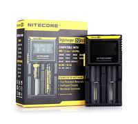 Nitecore D2 EU 2016 Version Intellicharger Smart Universal LCD Display Dual Battery Charger for 18650 18350 26650 AAA AA CR123A
