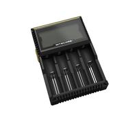 Nitecore D4 DigiChargeur Universel Numérique pour 4 Piles, 750 mAh