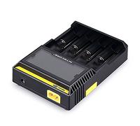 NiteCore Digicharger D4 Caricabatterie Universale pour Li-Ion/IMR/LiFePO4/NiMH/Ni-Cd Akku (Display LCD , Corrente di Uscita: 4x 375mA)