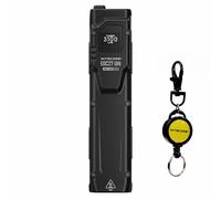 NITECORE EDC27 UHi 3100 Lumen Lampe torche EDC ultra fine haute performance avec porte-clés rétractable, Noir