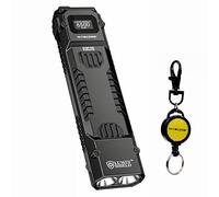 Nitecore EDC29 Lampe torche EDC ultra fine haute performance 6500 lumens avec porte-clés rétractable, Noir