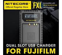 NITECORE FX1 Caméra Chargeur Touristes Fente USB LCD Intelligent Chargeur Sortie 1000mAh Pour Fujifilm NP-W126 NP-W126S Batterie FinePix FX1