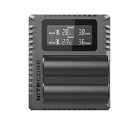 NITECORE Chargeur Double FX3 avec Ecran LCD pour Fuji NP-W235