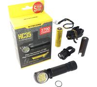 NiteCore hc35 lampe frontale et torche - 2700 lumens - Noir