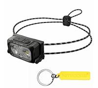 Nitecore Lampe frontale ultra-légère pour l'extérieur NU21 de 360 lumens avec double faisceau et USB-C (Noir)