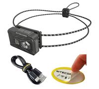 Nitecore NU20 Lampe frontale classique ultralégère 360 lumens rechargeable USB-C légère pour randonnée, camping, course à pied avec lumière blanche et rouge auxiliaire