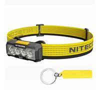 Nitecore NU27 600 Lumen Lampe frontale d'extérieur rechargeable USB-C ultra légère Plusieurs températures de couleur, Noir