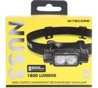 Nitecore NU53 Lampe frontale ultralégère à usage industriel, max. 1800 lumens, accumulateur 21700 6000mAh Li-Ion inclus