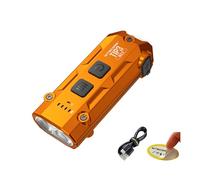 Nitecore TIP3 Lampe de poche porte-clés rechargeable 720 lumens, 3 températures de couleur, lumière EDC, USB-C avec clip de poche (orange)