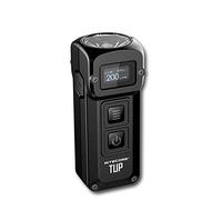 Nitecore TUP - Mini Lampe de Poche Intelligente - 1000 Lumens - Lampe Torche Rechargeable - USB Porte Clé - Batterie Intégrée et Affichage OLED, 54 g [ NOIR ]