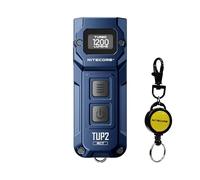 Nitecore TUP2 MCT Porte-clés intelligent à trois températures de couleur avec lampe de poche EDC 1200 lumens Bleu cobalt