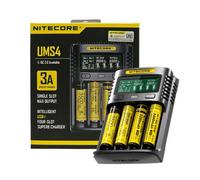 NITECORE UMS4 Chargeur USB Intelligent 4 Emplacements Li-Ion NiMH LCD QC2.0