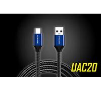 Nitecore USB C câble de recharge, Noir