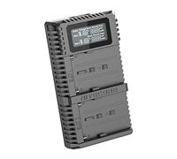 Nitecore Chargeur USB USN3 - Double fente pour batteries Sony NP-F - Écran LCD