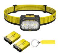 Nitecore UT27 MCT Pro Lampe frontale légère avec IRC élevé trois températures de couleur avec 2 piles HLB1500, étiquette (noir)