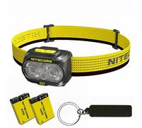 Nitecore UT27 Pro 800L (800 lumens) Ultra léger Double faisceau Elite Lampe frontale rechargeable USB-C, Noir