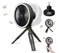 Nitecore Ventilateur NEF10 avec lumière et batterie externe en 2 couleurs, couleur : gris