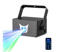 NiteHop DiscoLicht PartyLicht avec Bluetooth-App, 3D DIY Animation Disco Lumière avec Batterie 5200 mA, Animation DJ Party Lumières avec Télécommande et DMX 512, pour Party Bar Halloween Noël