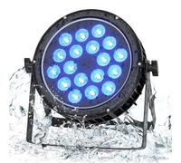 Nitehop RGBW Projecteur Par LED, 18 x 10 W IP65 Étanche Lumiere Par Imperméable Éclairage de Scène LED avec DMX 4/8, Éclairage de Fête pour Scène Extérieure, Bar, Club, Mariage, Halloween