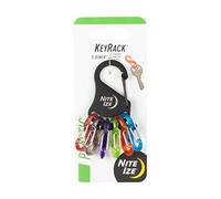 NiteIze KRK2-01-R6 Porte n S, Noir avec Couleurs Assorties, Taille Unique, Moderne