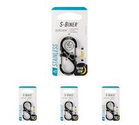 NiteIze Sidelock N°2 | 1 Mousqueton Double Noir (Lot de 4)