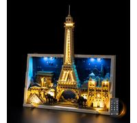 Nitemode Éclairage compatible avec Leg0Architecture Paris - City of Love 21064 - Ensemble de construction avec télécommande améliorée, design de séquence d'effets lumineux multiples (seulement les