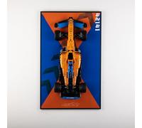 Nitemode Panneau mural compatible avec Lego Technic Ferrari Model Car Kit de construction 42141 (sans modèle)