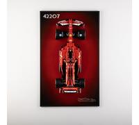 Nitemode Panneau mural compatible avec Lego Technic Ferrari Model Car Kit de construction 42207 (sans modèle)